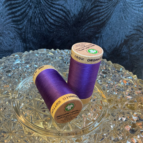 Organic Cotton Thread - Royal Purple 4813 - 30/2 weight - 275 meters